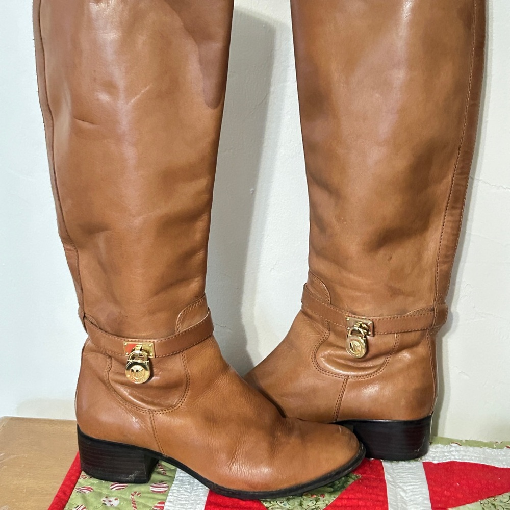 Michael Kors Brown Leather Boots